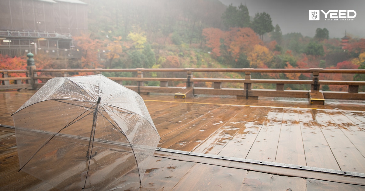 Évacuer l'eau de pluie d'une terrasse