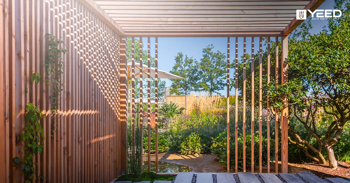 une terrasse moderne sur plots